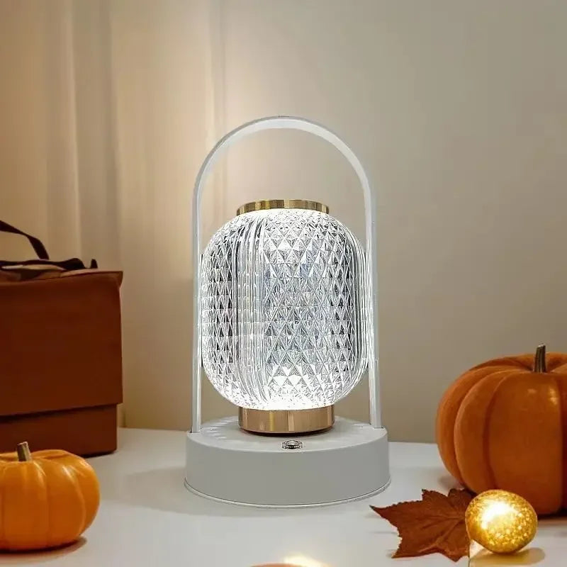 Bring timeless charm and modern convenience into your space with the Retro LED Acrylic Table Lamp.