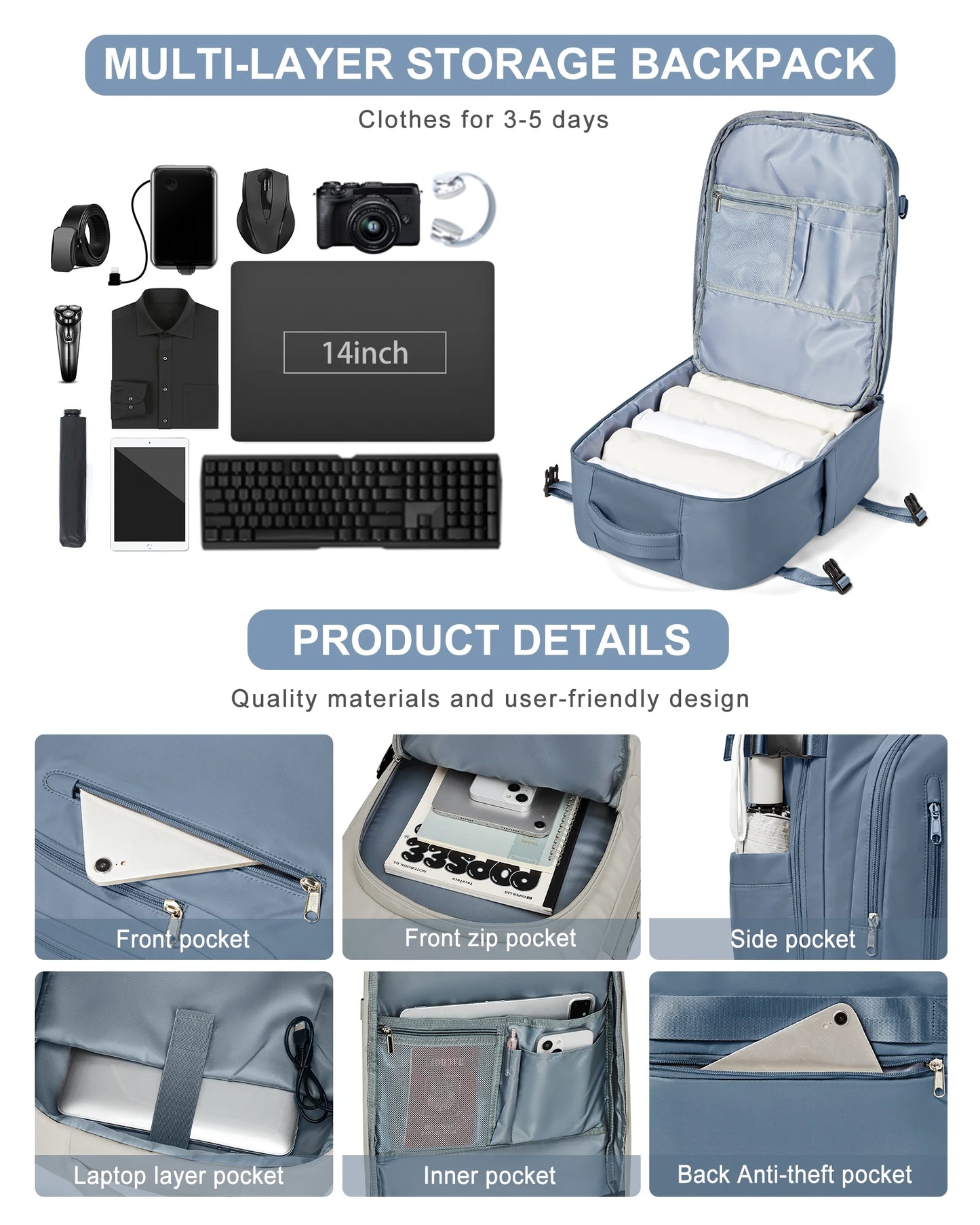 Urban Comfort Softback Backpack Travel