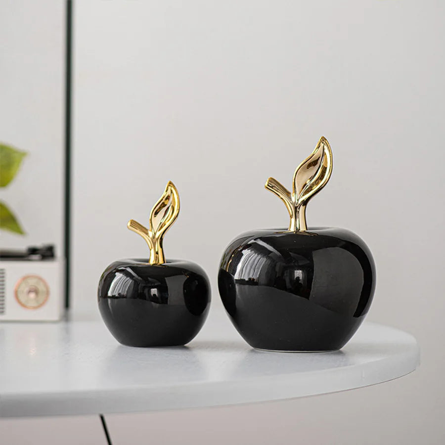 Charming Ceramic Apple Figurine