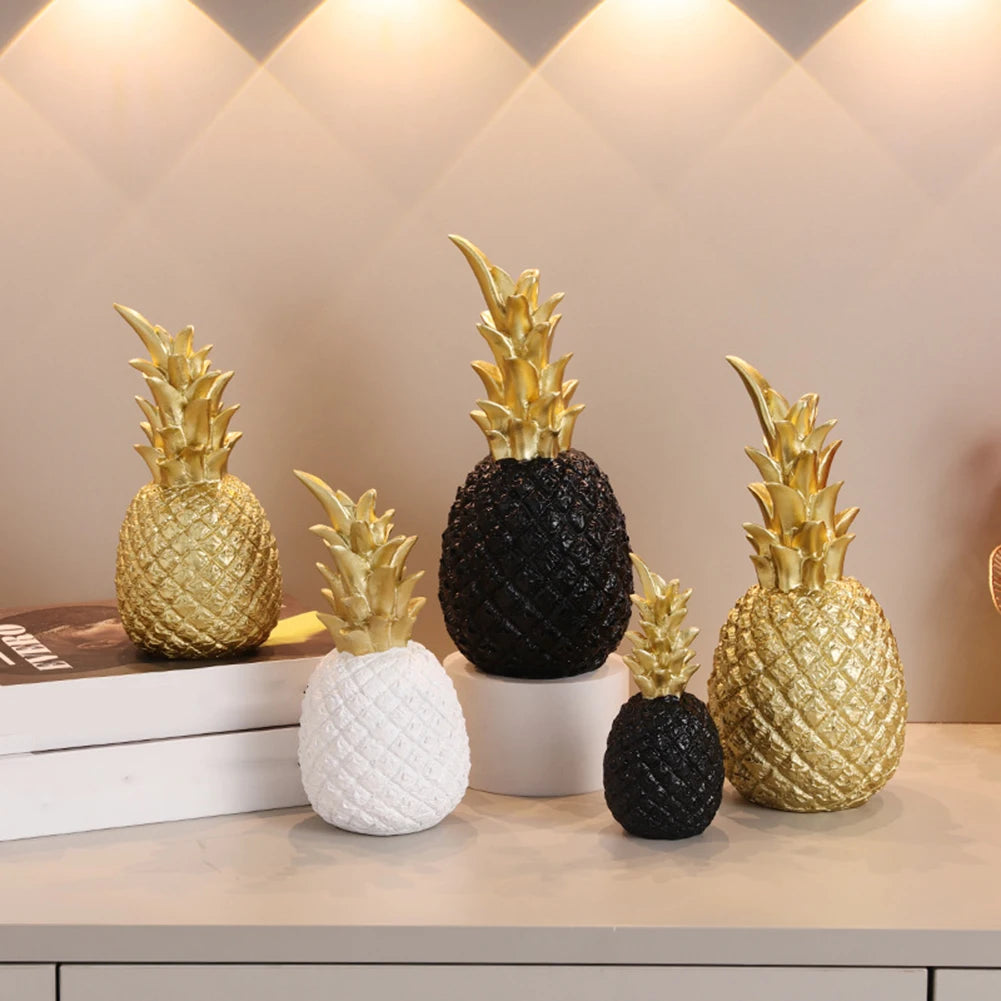 Elegant Pineapple Resin Ornament
