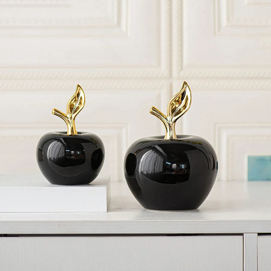 Charming Ceramic Apple Figurine