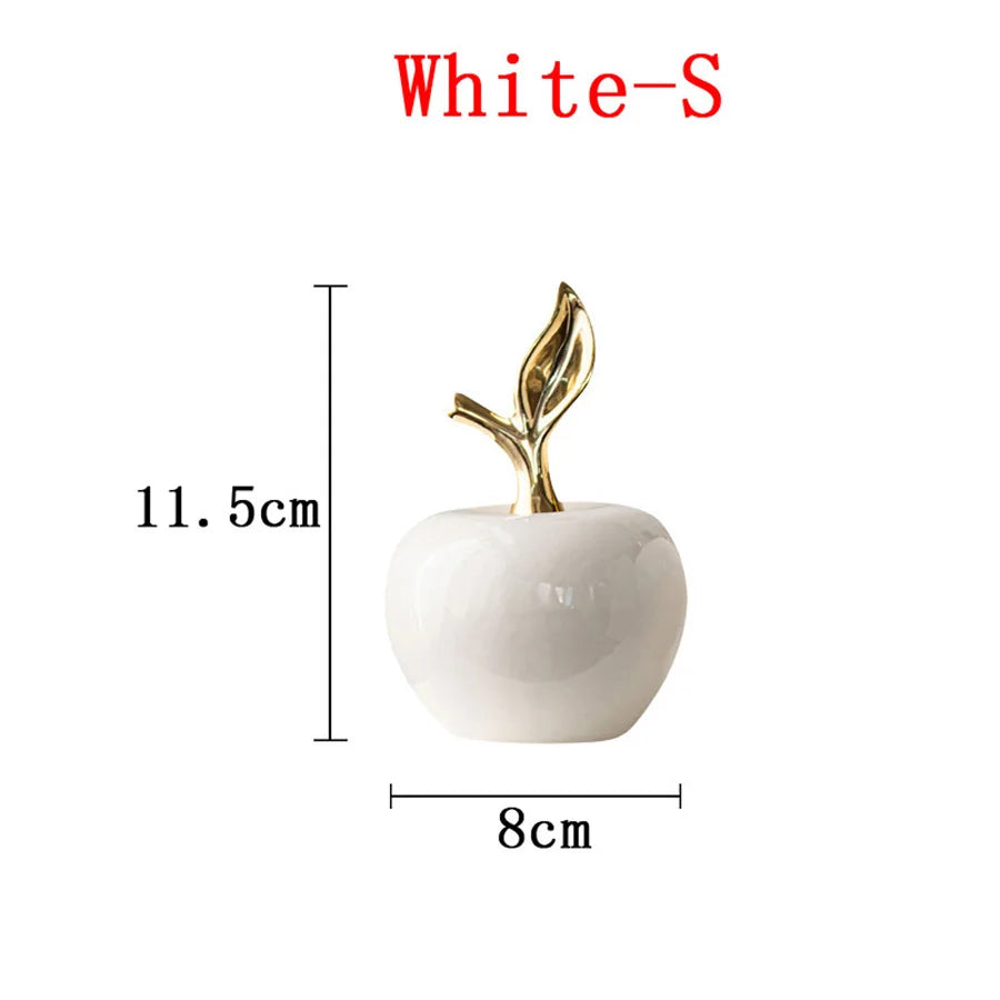 Charming Ceramic Apple Figurine
