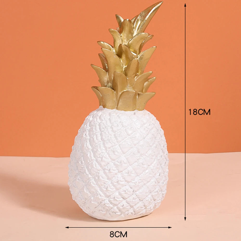 Elegant Pineapple Resin Ornament