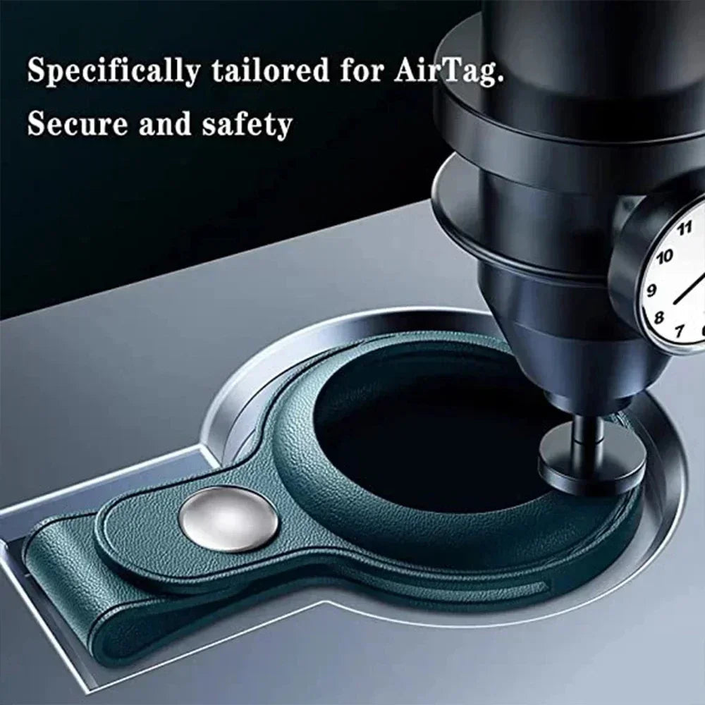 Sleek Protection with Timeless Style – PU Leather AirTag Case