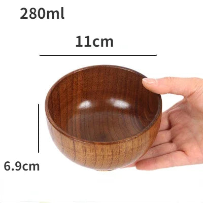 “Natural Harmony Wooden Bowl – Bring Warmth & Style to Every Meal