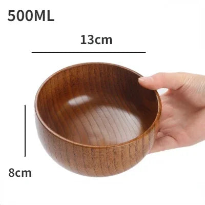 “Natural Harmony Wooden Bowl – Bring Warmth & Style to Every Meal