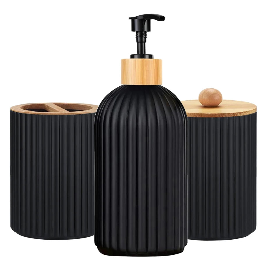 Elevate your bathroom décor with this elegant and practical Bathroom Countertop Organiser Set. Designed for both style and function, this all-in-one solution keeps your essentials tidy and easily accessible.