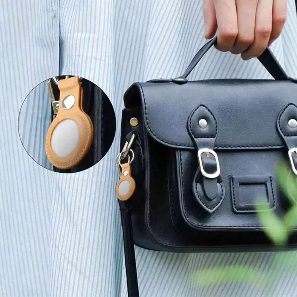 Sleek Protection with Timeless Style – PU Leather AirTag Case