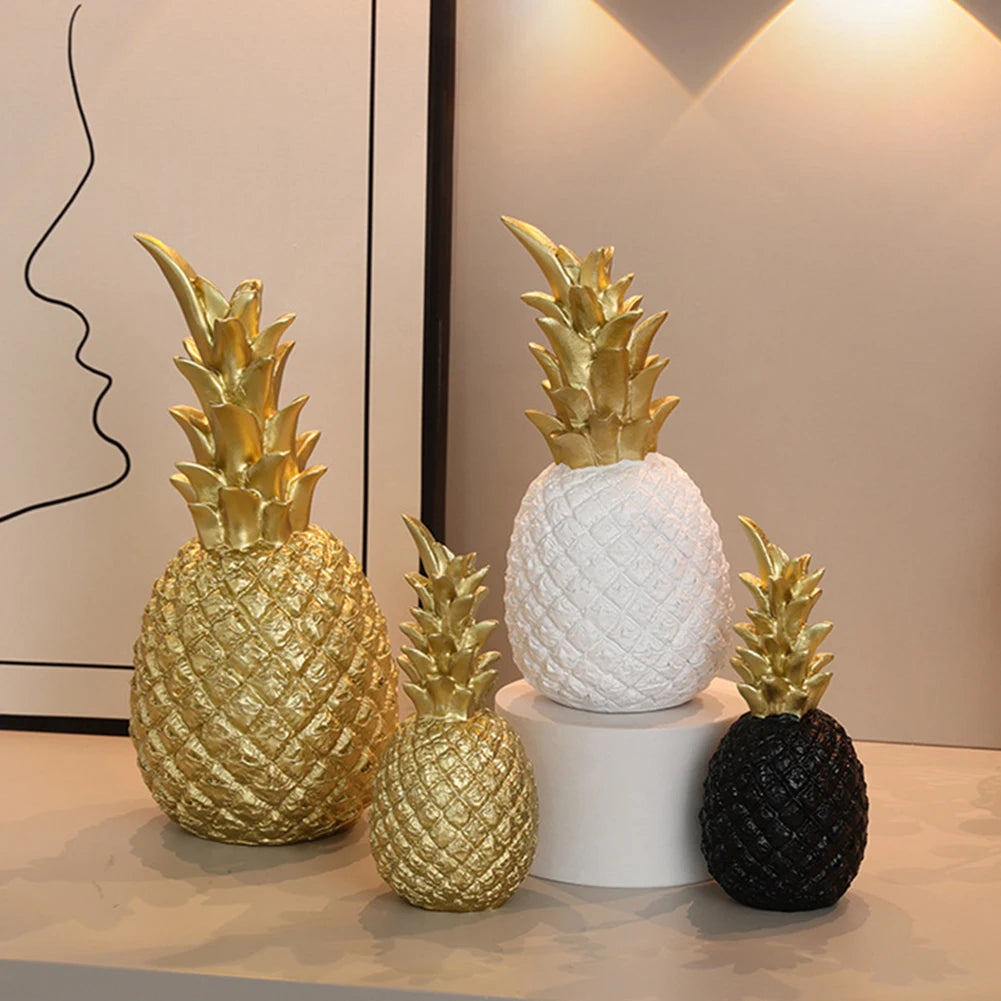 Elegant Pineapple Resin Ornament