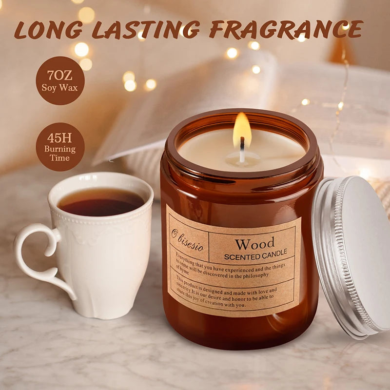 Whether you seek the energising freshness of citrus, the grounding warmth of wood, or the soothing comfort of lavender, each candle offers a unique olfactory journey tailored to your mood