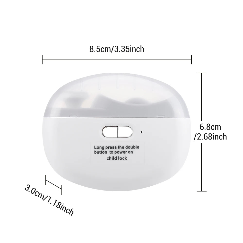 Electric Nail Clipper with Light & Polishing Function