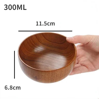 “Natural Harmony Wooden Bowl – Bring Warmth & Style to Every Meal