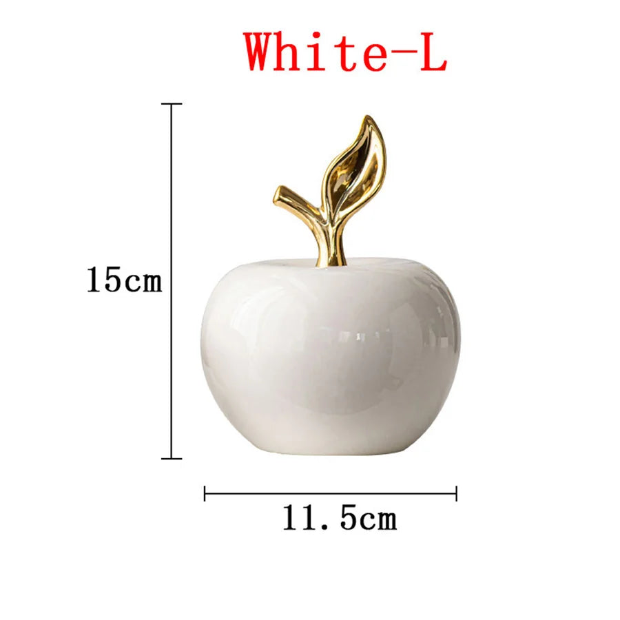 Charming Ceramic Apple Figurine