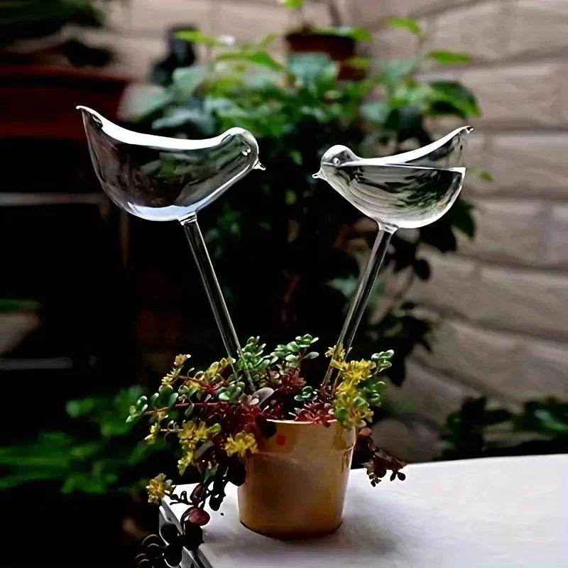 Elegant Imitation Glass Bird Automatic Waterer