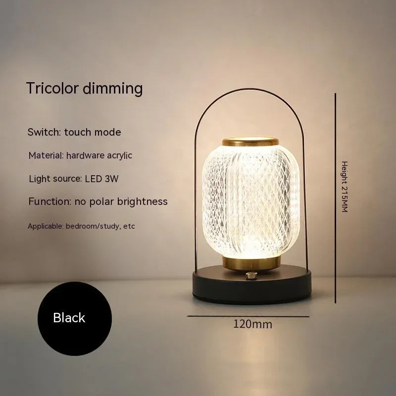 Bring timeless charm and modern convenience into your space with the Retro LED Acrylic Table Lamp.
