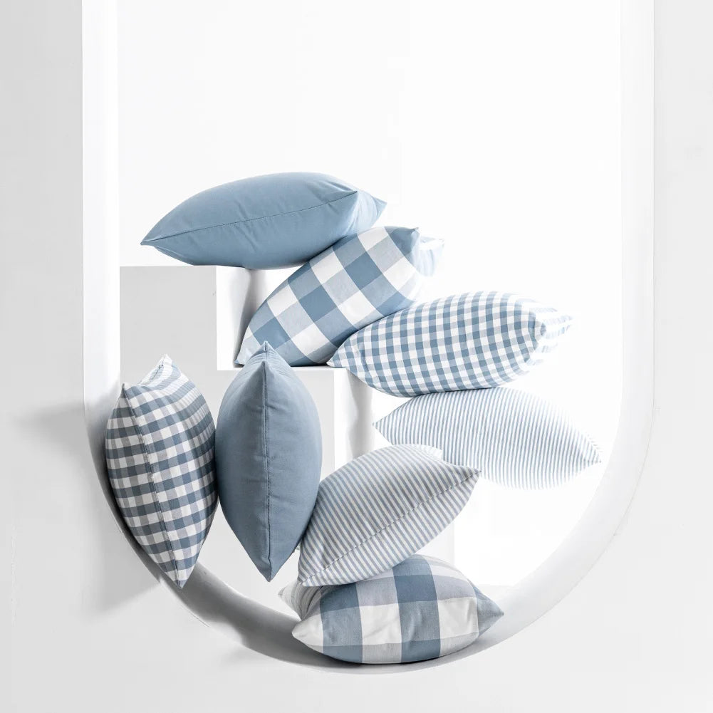 Crafted from quality fabric, it offers both comfort and durability, while the hidden zip fastening ensures a neat finish and easy removal for cleaning. Available in two versatile sizes — 30x50cm and 45x45cm — it suits a v