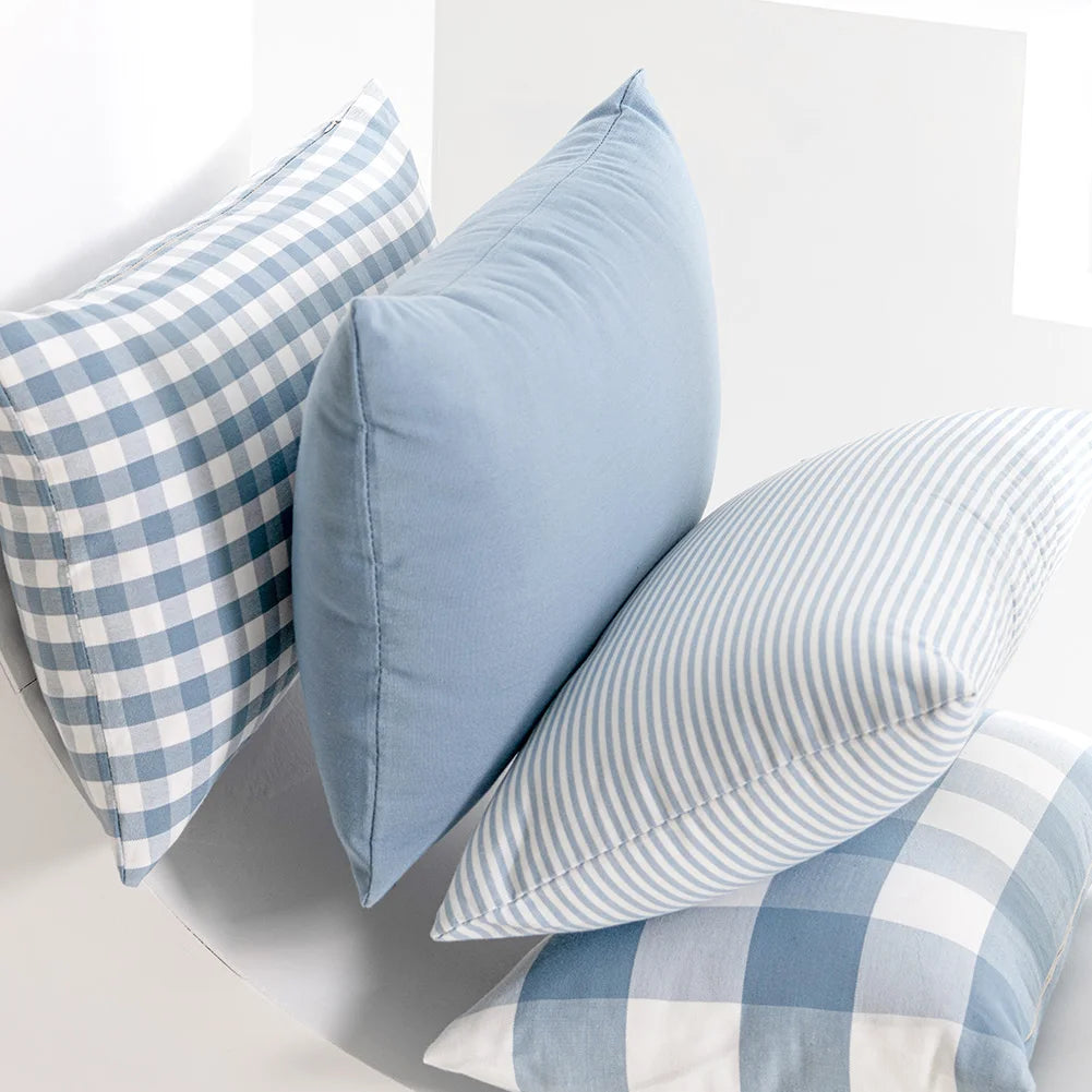 Crafted from quality fabric, it offers both comfort and durability, while the hidden zip fastening ensures a neat finish and easy removal for cleaning. Available in two versatile sizes — 30x50cm and 45x45cm — it suits a v