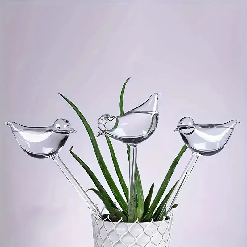 Elegant Imitation Glass Bird Automatic Waterer