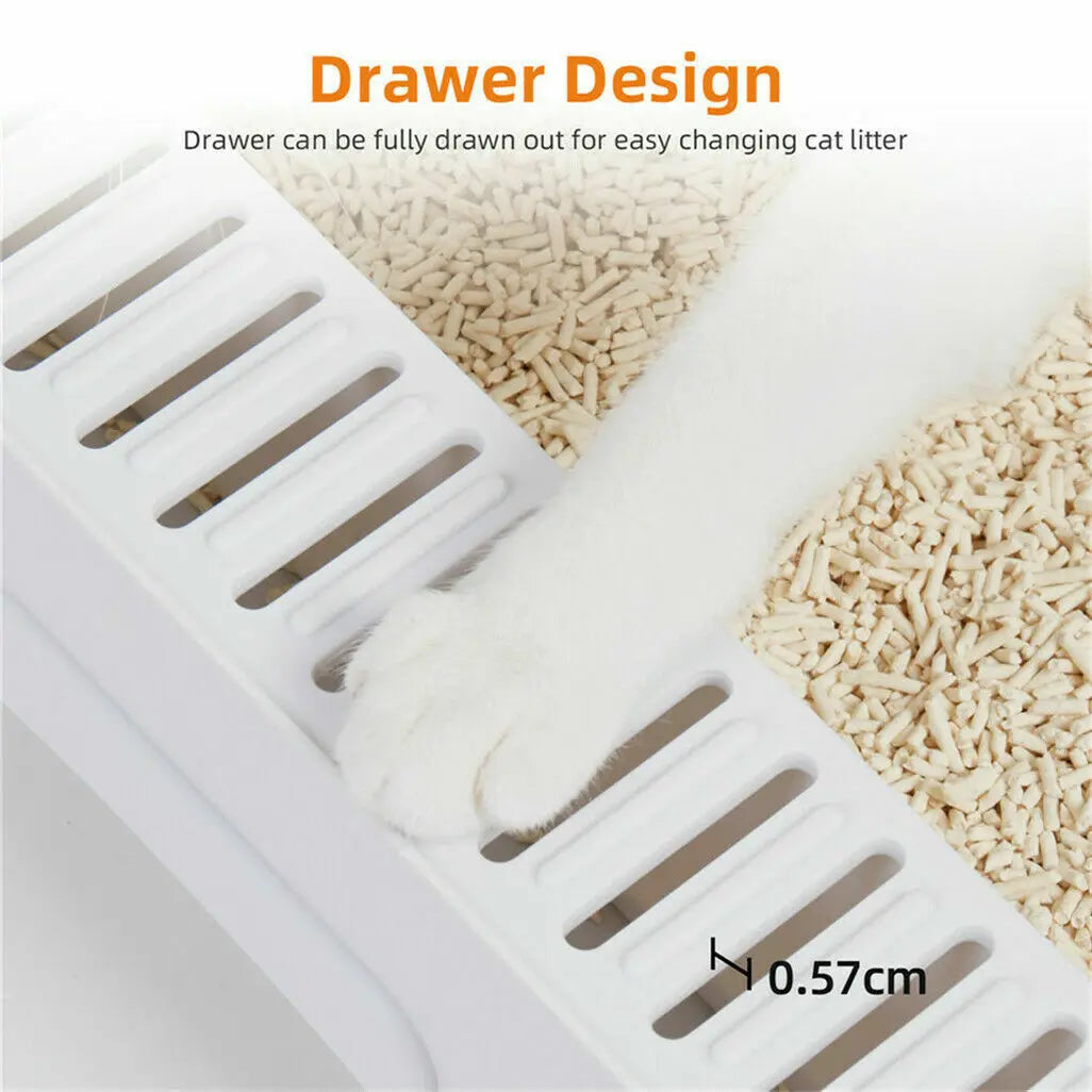 Whisker Haven Foldable Cat Litter Box – Clean & Cosy Toilet Solution for Your Feline