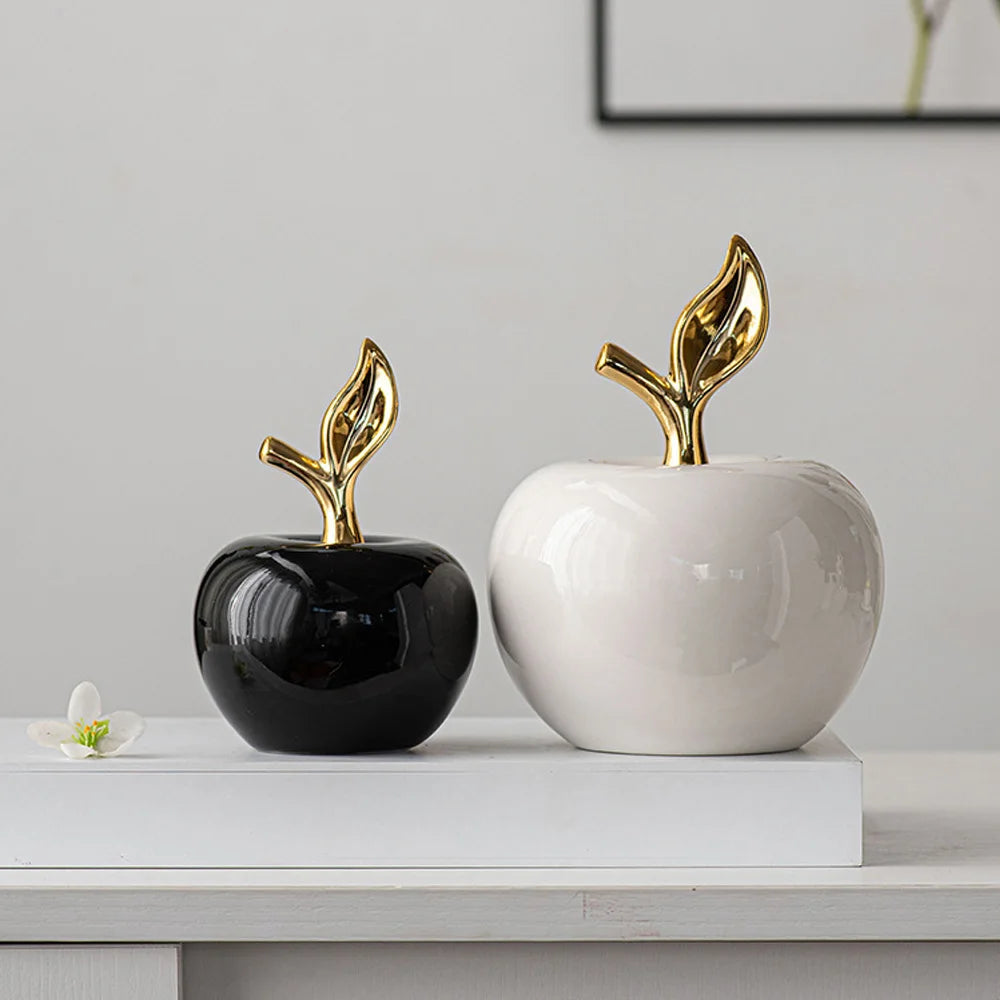 Charming Ceramic Apple Figurine