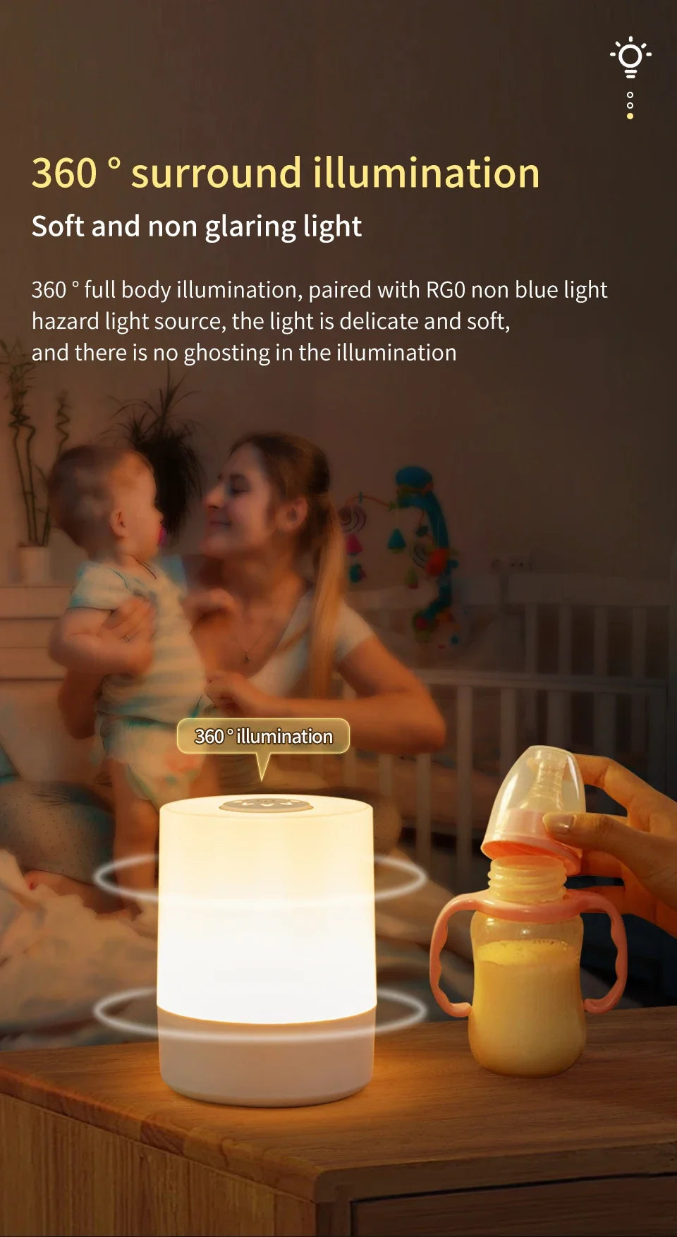 Touch-Control LED Atmosphere Night Light