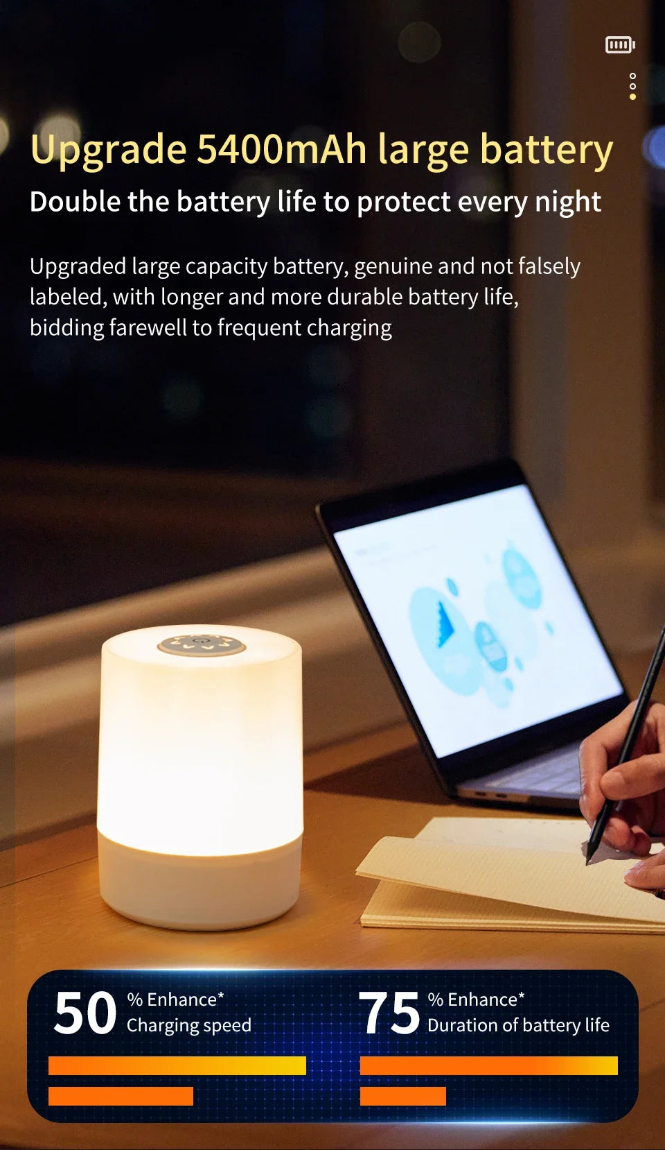 Touch-Control LED Atmosphere Night Light