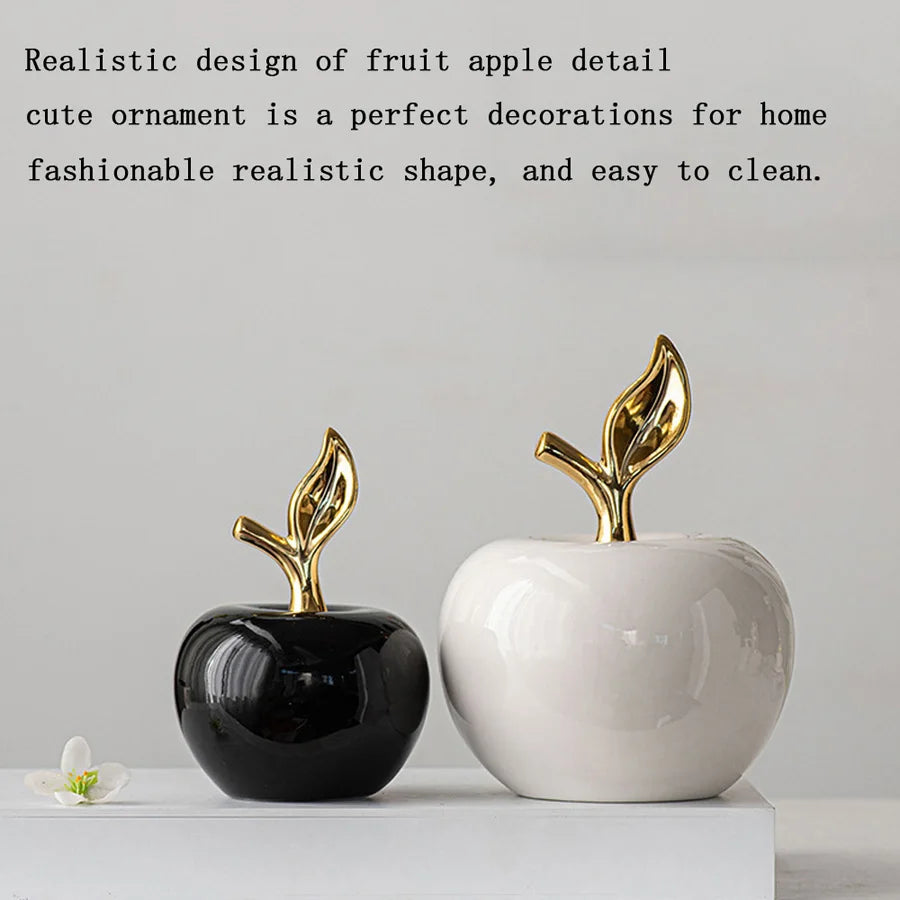 Charming Ceramic Apple Figurine