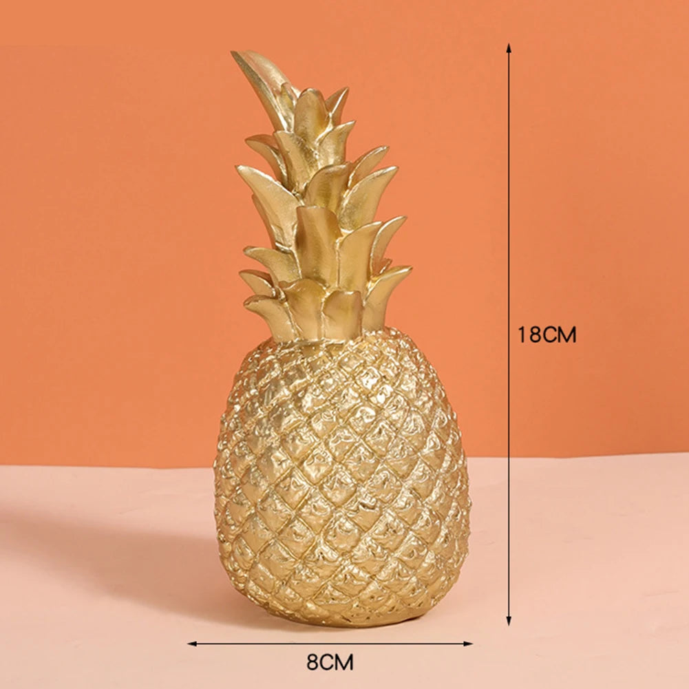 Elegant Pineapple Resin Ornament