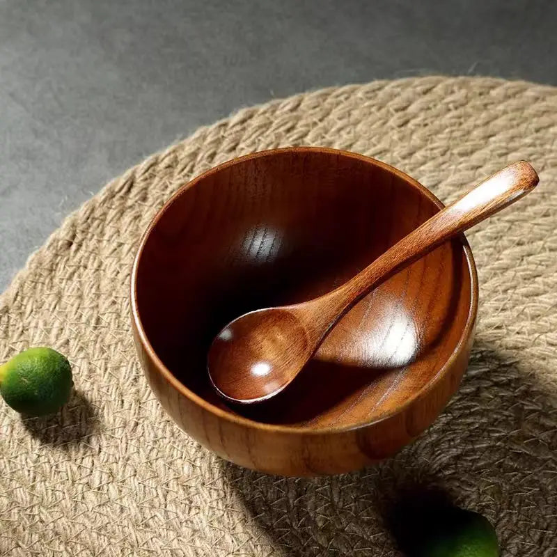 “Natural Harmony Wooden Bowl – Bring Warmth & Style to Every Meal