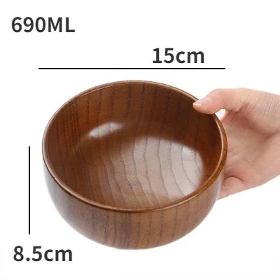 “Natural Harmony Wooden Bowl – Bring Warmth & Style to Every Meal