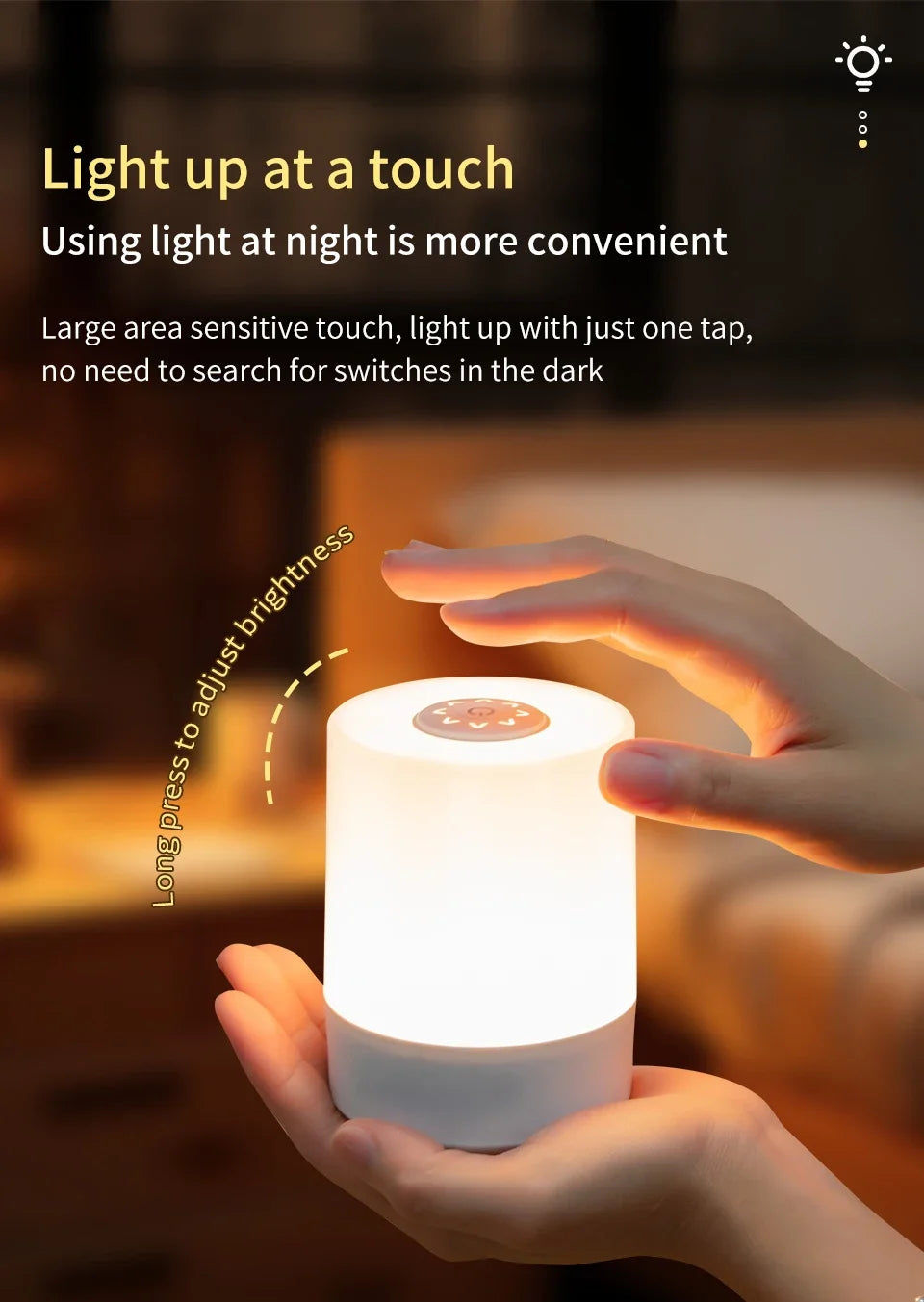 Touch-Control LED Atmosphere Night Light