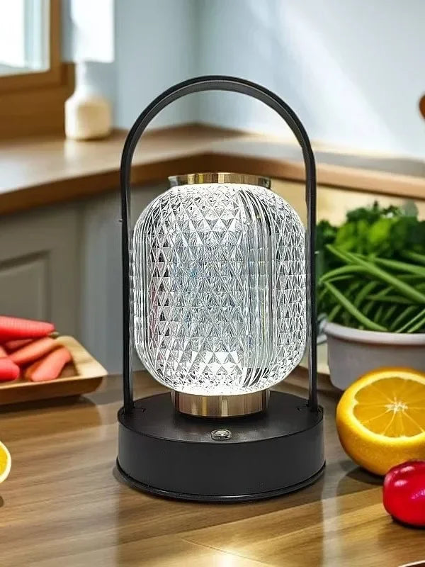 Bring timeless charm and modern convenience into your space with the Retro LED Acrylic Table Lamp.
