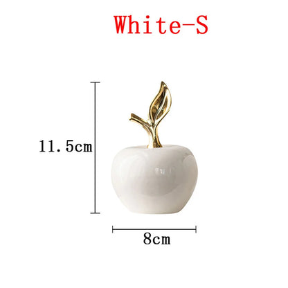 Charming Ceramic Apple Figurine