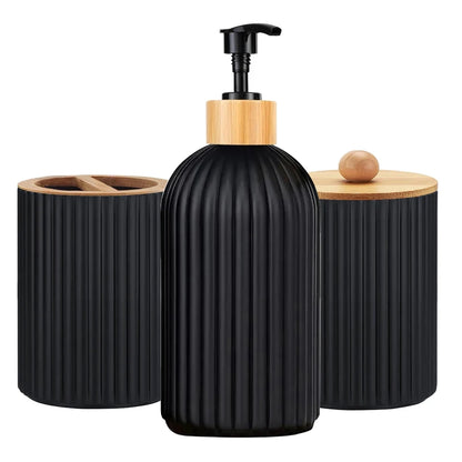 Elevate your bathroom décor with this elegant and practical Bathroom Countertop Organiser Set. Designed for both style and function, this all-in-one solution keeps your essentials tidy and easily accessible.