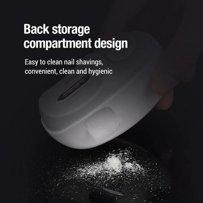 Electric Nail Clipper with Light & Polishing Function