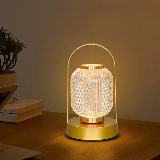 Bring timeless charm and modern convenience into your space with the Retro LED Acrylic Table Lamp.