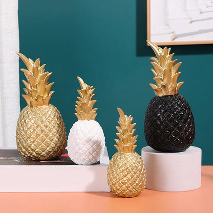 Elegant Pineapple Resin Ornament