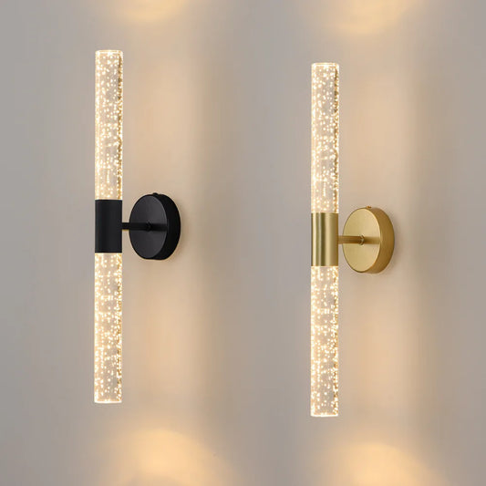 Modern Bubbles Crystal Rod LED Wall Lamp