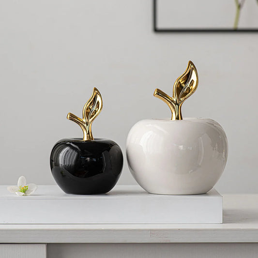 Charming Ceramic Apple Figurine