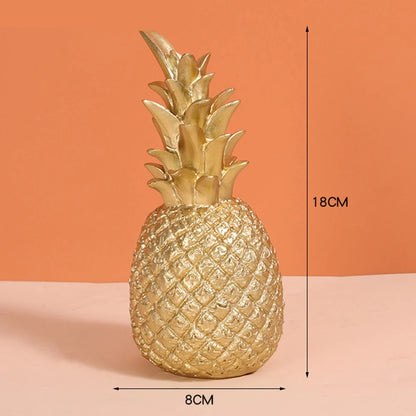 Elegant Pineapple Resin Ornament