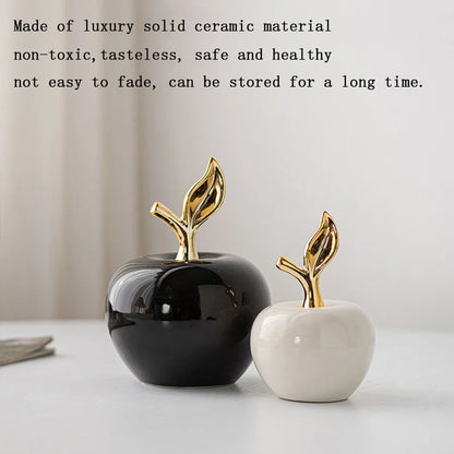 Charming Ceramic Apple Figurine