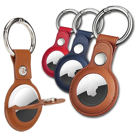 Sleek Protection with Timeless Style – PU Leather AirTag Case