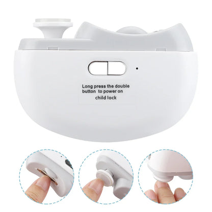 Electric Nail Clipper with Light & Polishing Function